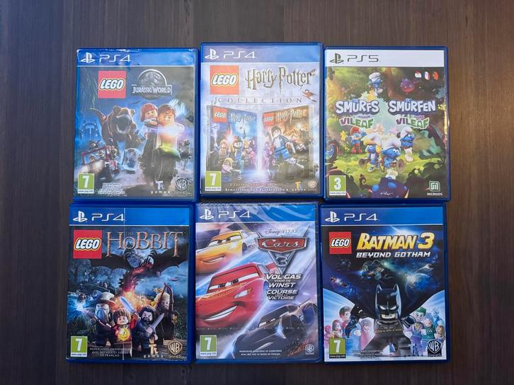 PS4 & PS5 Games - Lego, Cars, Smurfen, Spelcomputers en Games, Games | Overige, Gebruikt, Avontuur en Actie, 1 speler, Vanaf 7 jaar