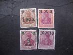 Duitse Rijk serie 154-157 Ongestempeld,, Ophalen of Verzenden, Overige periodes, Postfris
