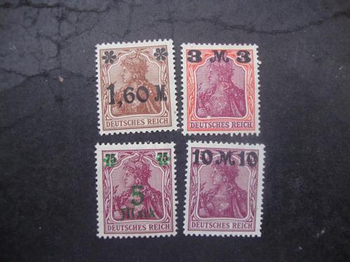 Duitse Rijk serie 154-157 Ongestempeld,, Postzegels en Munten, Postzegels | Europa | Duitsland, Postfris, Overige periodes, Ophalen of Verzenden