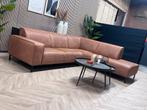 ZGAN Industriële De Bommel Cognac Hoekbank - 270 x 230, Ophalen, 250 tot 300 cm, -, Leer