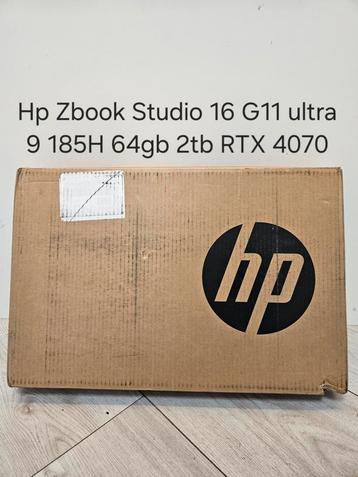 Nieuw: Hp ZBook Studio 16 G11 ultra 9 185H 64gb 2tb RTX 4070 beschikbaar voor biedingen