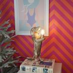 Teckel Lamp Goud  - Zwart  en wit- 10x15x38cm, Ophalen of Verzenden, Nieuw, Minder dan 50 cm