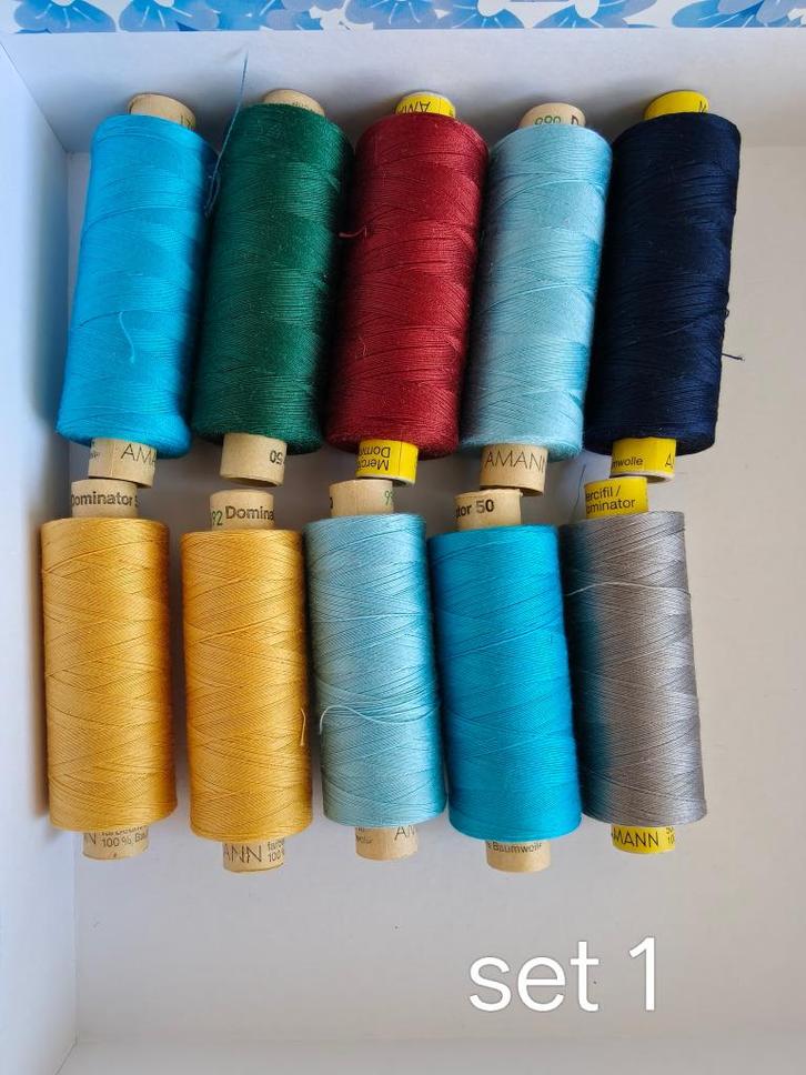 Amann garen sets, Hobby en Vrije tijd, Naaien en Fournituren, Nieuw, Garen of Naald(en), Ophalen of Verzenden