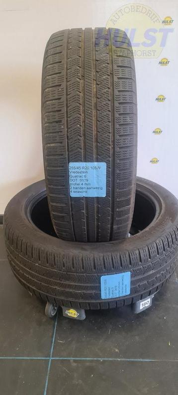 2 gebruikte Vredestein vierseizoenenbanden 255/45 r20 105W beschikbaar voor biedingen