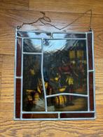 Glas in lood schilderij, Antiek en Kunst, Antiek | Glas en Kristal, Ophalen of Verzenden