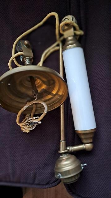 Vintage Plafondlamp met Glazen Buis beschikbaar voor biedingen