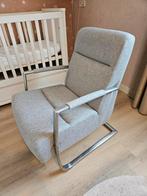 Grijze fauteuil - Armstoel, Huis en Inrichting, Fauteuils, Ophalen, Minder dan 75 cm, Zo goed als nieuw, Stof
