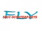 Sticker Piaggio Fly Woord [Fly] 622275 3D Blauw, Ophalen of Verzenden, 50cc-Scooterparts, Info@50cc-scooterparts.nl, Veen