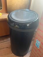 Brabantia Touch Bin 60 l matt black, Ophalen, 50 tot 75 cm, 40 liter of meer, Zo goed als nieuw