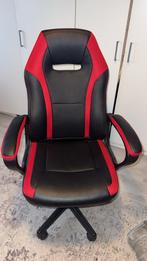 Gaming Stoel - Zwart/Rood, Zwart, Ophalen of Verzenden, Zo goed als nieuw, Gaming bureaustoel