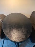 Ovale eettafel met bank en stoelen, Huis en Inrichting, Tafels | Eettafels, Ophalen, Gebruikt, 100 tot 150 cm, Vier personen