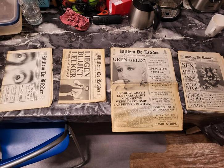 Willem de Ridder Kranten Collectie, Boeken, Tijdschriften en Kranten, Gelezen, Krant, Ophalen of Verzenden