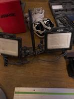 HBM Bouwlamp met Statief, Gebruikt, Met statief, Ophalen of Verzenden, Lamp met armatuur