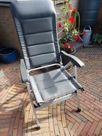2 Campingstoelen met Voetensteun - Heerlijk!, Ophalen, Gebruikt, Aluminium, Verstelbaar