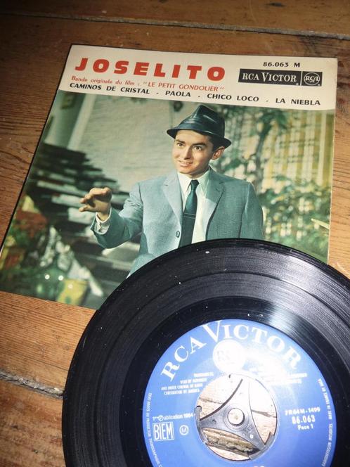 EP JOSELITO le petit gondolier caminos de cristal paola 1964, Cd's en Dvd's, Vinyl Singles, Gebruikt, Single, Pop, Ophalen of Verzenden