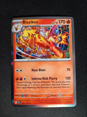 Pokemon Blaziken 042/182 Destined Rivals Holo NM beschikbaar voor biedingen