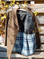 Vintage wollen heren winterjas, Kleding | Heren, Bruin, Maat 48/50 (M), Ophalen of Verzenden, Zo goed als nieuw