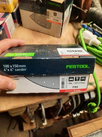 festool en andere merken delta schuur papier. p 100 en p 80 beschikbaar voor biedingen