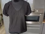 zgan.zwart shirt met pofmouwtjes mt 42, Zwart, Maat 42/44 (L), Ophalen of Verzenden, Zo goed als nieuw