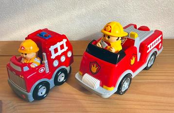 Set van 2 brandweerauto’s met brandweermannen. Mega Bloks. beschikbaar voor biedingen