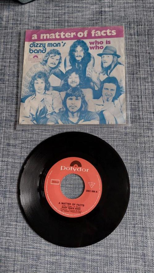 Single Dizzy Man's Band - A Matter Of Facts - top40hit  1972, Cd's en Dvd's, Vinyl Singles, Gebruikt, Single, Pop, 7 inch, Ophalen of Verzenden