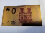 0 EURO -FRANKRIJK-NOTRE DAME DE PARIS  GOUDFOLIE -0 EURO, Postzegels en Munten, Bankbiljetten | Europa | Eurobiljetten, Frankrijk
