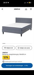 IKEA SÄBÖVIK Boxspring 160x200, Ophalen, Gebruikt, Tweepersoons, 200 cm