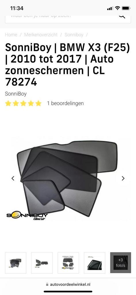 Te koop originele SonniBoy BMW X3 F25 (2010-2017), Auto-onderdelen, Ruiten en Toebehoren, BMW, Nieuw, Ophalen of Verzenden