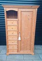 Prachtige Grote antiek grenen ladenkast/spekkast/meidenkast, Antiek en Kunst, Antiek | Meubels | Kasten, Ophalen of Verzenden