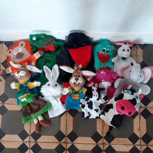 Zachte handpoppen poppenkastpoppen, Kinderen en Baby's, Speelgoed | Poppen, Zo goed als nieuw, Overige typen, Ophalen of Verzenden