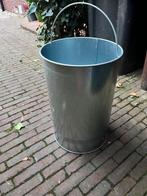 Zinken binnenemmer van Wesco prullenbak, Ophalen, Zo goed als nieuw, Zink, Met handgreep