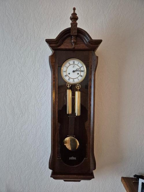 Oude snaarregulateur klok met 2 gewichten, Antiek en Kunst, Antiek | Klokken, Ophalen