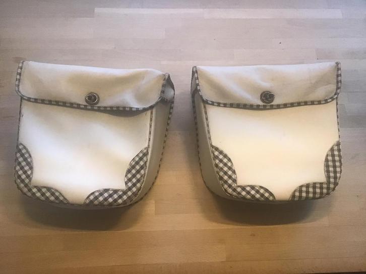 Tassen bagagedrager Franse brommer Solex Mobylette Peugeot., Fietsen en Brommers, Brommeronderdelen | Oldtimers, Gebruikt, Overige merken