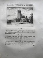 163 / Workum Gorinchem aan de Vesten Kopergravure 1732, Antiek en Kunst, Kunst | Etsen en Gravures, Ophalen of Verzenden