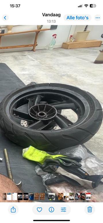 Gezocht aprillia  500 CC Atlantic achterwiel beschikbaar voor biedingen