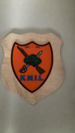 KNIL schildje b, Ophalen of Verzenden, Landmacht, Nederland, Embleem of Badge