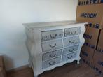 Mooi wit TV meubel met aluminium, Ophalen, Gebruikt, Vintage, 50 tot 100 cm