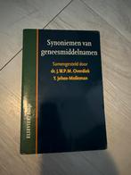 Synoniemen van geneesmiddelnamen - Overdiek & Jehee-Molleman, Ophalen of Verzenden, Gelezen, Overige uitgevers, Nederlands
