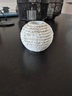 Ptmd, zware witte waxinelichthouder, Huis en Inrichting, Ophalen of Verzenden, Gebruikt, Overige materialen, Minder dan 25 cm