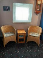 2 nette rieten stoelen, Antiek en Kunst, Antiek | Meubels | Bedden, Ophalen of Verzenden