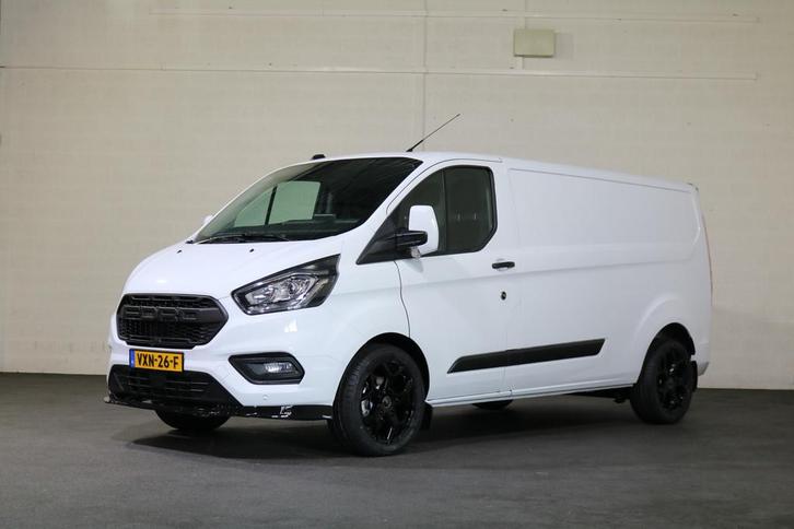 Ford Transit Custom 2.0 TDCI 130pk L2 H1 Black Edition Autom, Auto's, Bestelauto's, Bedrijf, Te koop, ABS, Achteruitrijcamera