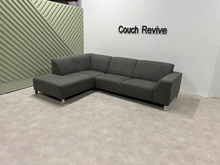 GRATIS LEVERING Z.G.A.N grijze hoekbank 275x200 Gereinigd, Huis en Inrichting, Banken | Bankstellen, Zo goed als nieuw, Vierpersoons of meer