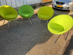 Leuke groene kuipstoeltjes, Huis en Inrichting, Stoelen, Ophalen, Zo goed als nieuw, Overige kleuren, Eén