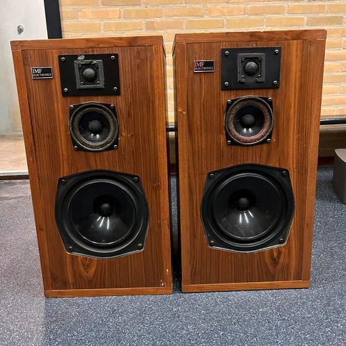 Zeldzame IMF Electronics CM3-A luidsprekers – Opknappers, Audio, Tv en Foto, Luidsprekers, Zo goed als nieuw, Front, Rear of Stereo speakers