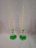 Vintage Zwiesel Glas Jingle Bells Kandelaars, Huis en Inrichting, Woonaccessoires | Kandelaars en Kaarsen, Ophalen of Verzenden