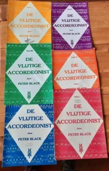 lesboeken accordeon-de vlijtige accordeonist dl.1,2,3,4,5,6 beschikbaar voor biedingen