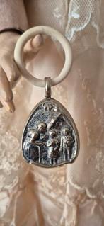 Vintage Zilveren Rammelaar- bijtring Hans en Grietje, Ophalen of Verzenden, Gebruikt, Zilver, Zilver