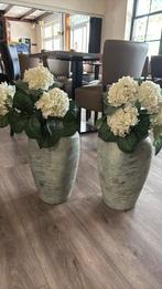 Bloempotten met nep hortensia, Huis en Inrichting, Woonaccessoires | Kunstplanten en Kunstbloemen, Ophalen, Gebruikt
