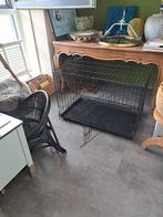 bench . 90x60x55 cm  zwart metaal, Dieren en Toebehoren, Ophalen, Gebruikt