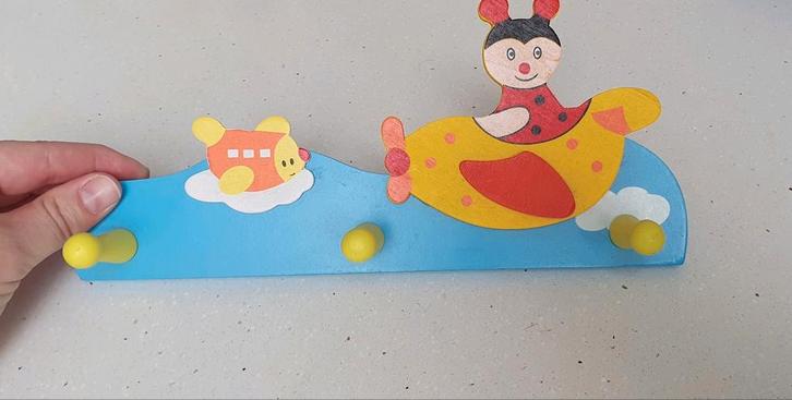 Leuke Kinder Kapstok met Vliegtuig, Kinderen en Baby's, Kinderkamer | Inrichting en Decoratie, Zo goed als nieuw, Ophalen of Verzenden